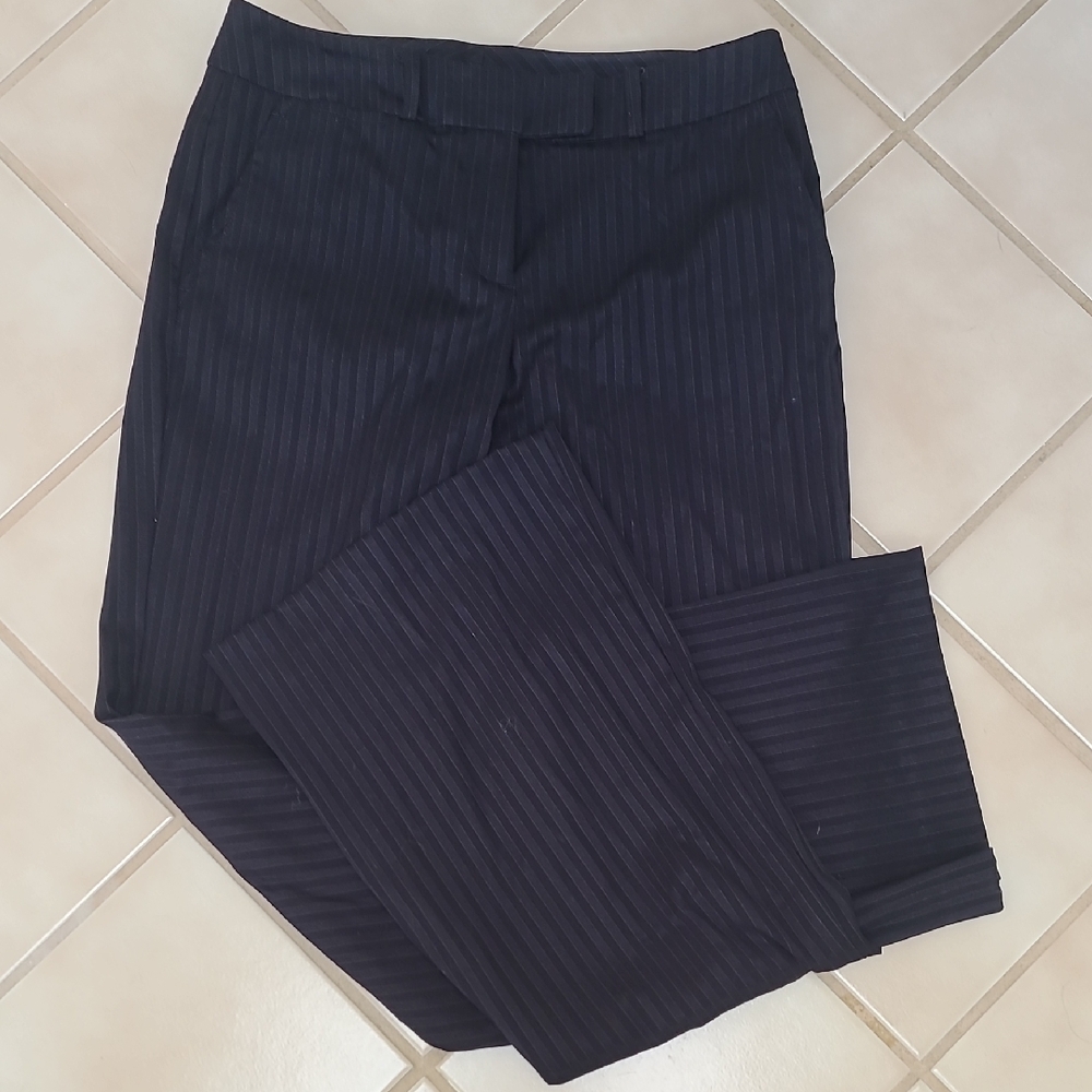 New York & Company Navy Pinstripe Pants